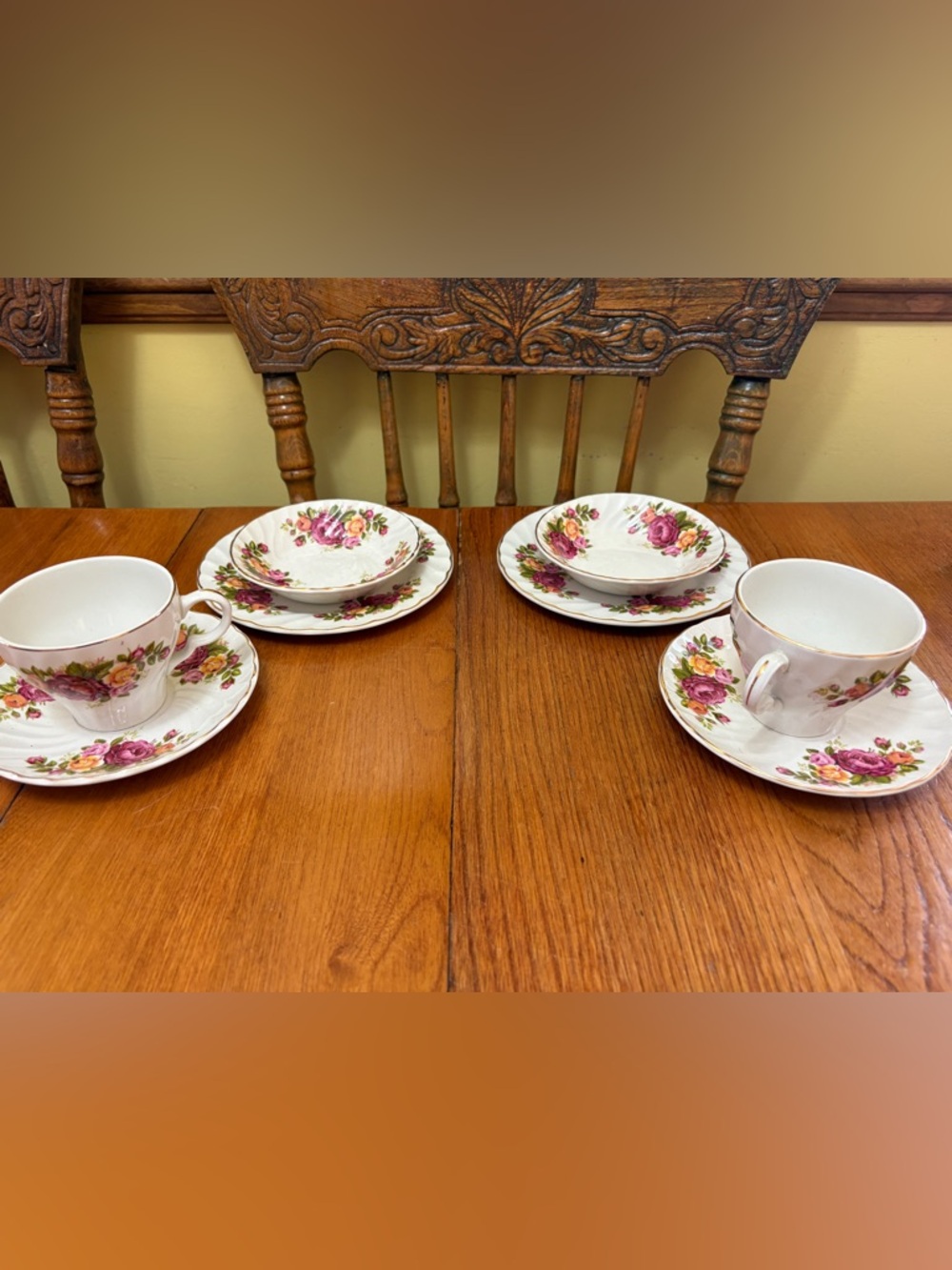 8 pc Cottage Rose - Wood & Sons - tea set